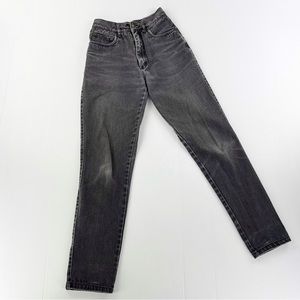 Vintage 90s Nada Nuff Cotton Skinny High Rise Mom Black Denim Jeans